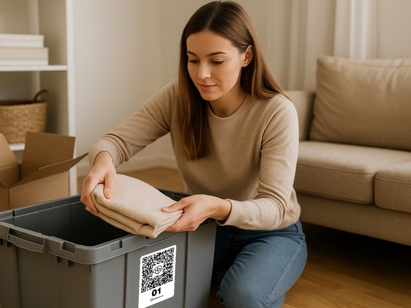 Bekleben und Füllen